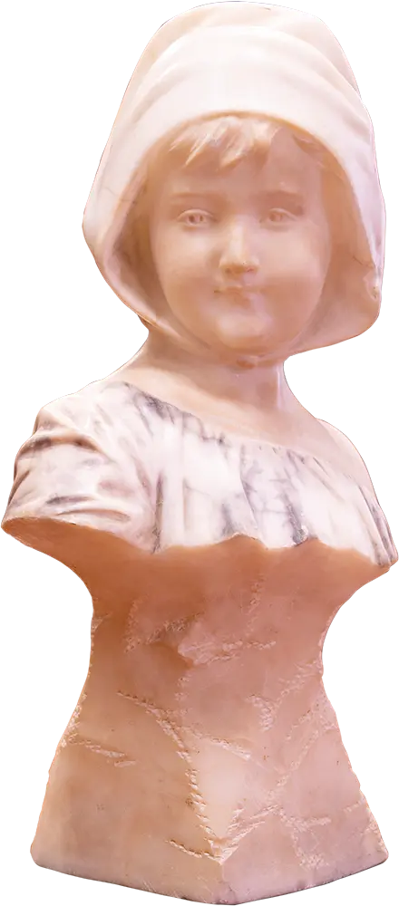 Antik Márvány Kislány Szobor