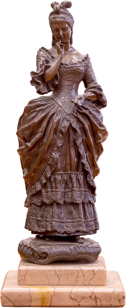 Antik bronz női szobor