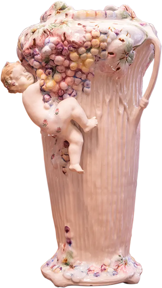 Antik Kisfiús Porcelán Váza